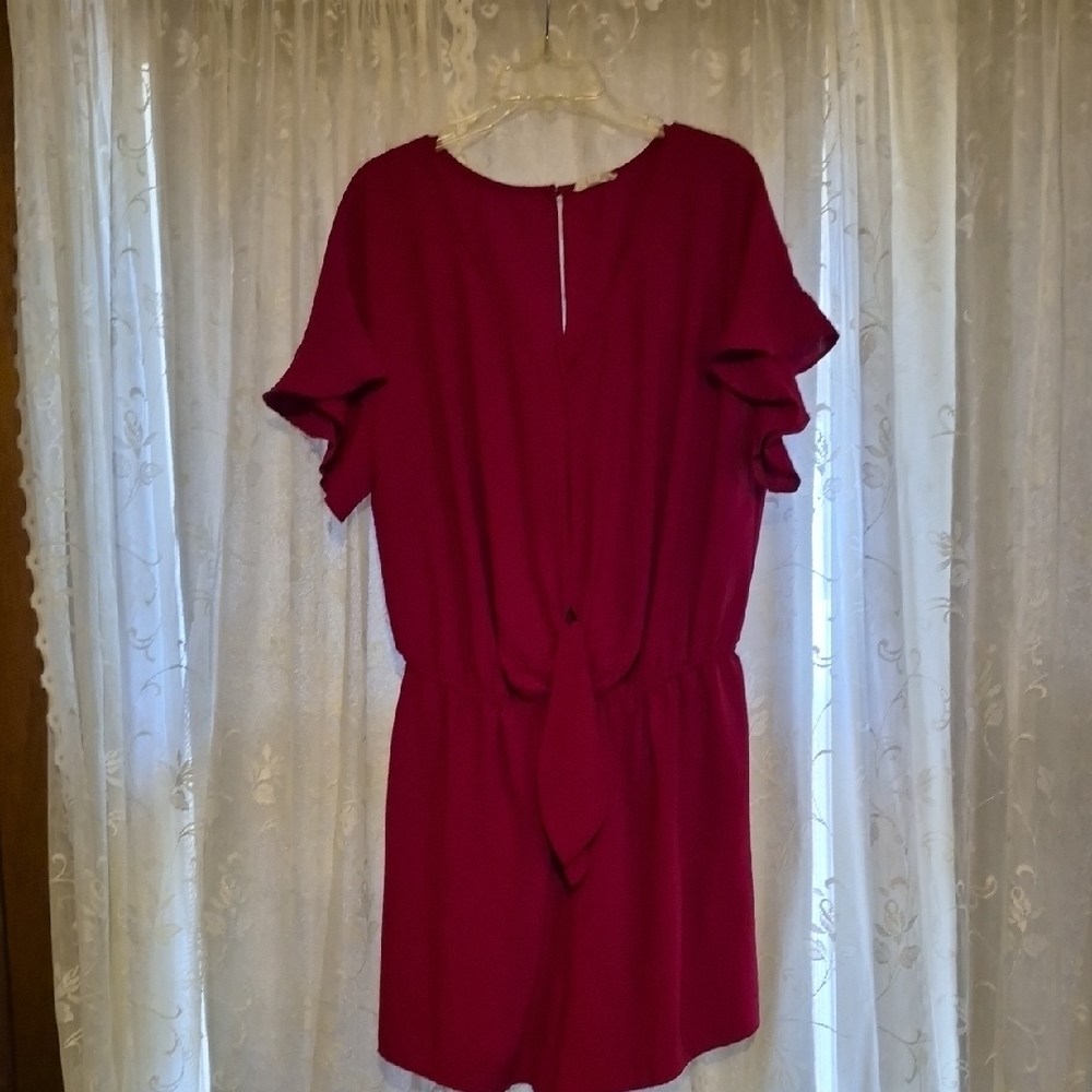 ODDY Women's Red Shorts Romper